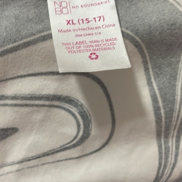 No Boundaries size XL black and white sleeveless soft and stretchy lounge set - Picture 4 of 7